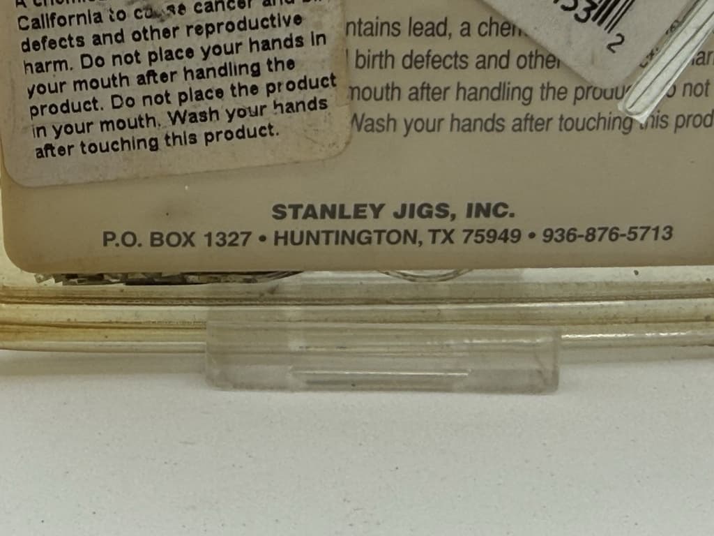 RARE ~ Vintage Stanley Big T  Titanium 1 1/2 oz Spinnerbait ~ NIP - Image 4