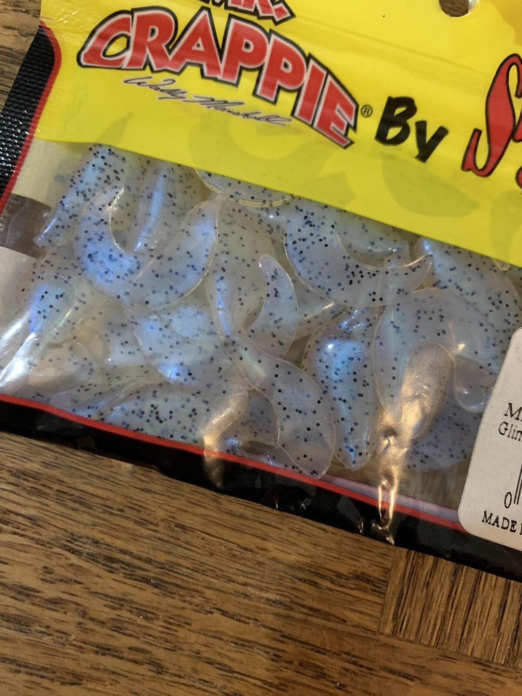 Mr Crappie Strike King Shadpole Curlytail Glimmer Blue - Image 2