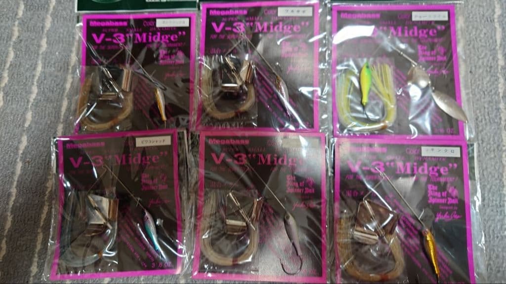 Fishing Lure V-3 Midge Spinnerbait Buzzbait Set of 6 - Image 1