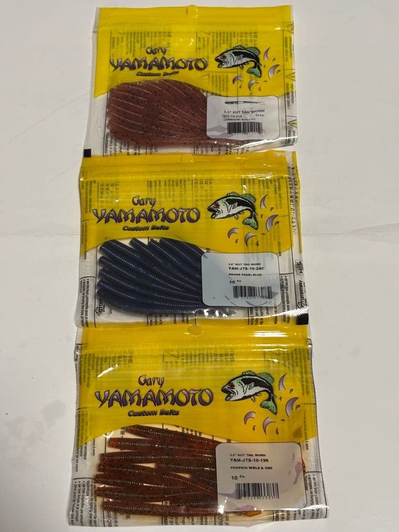 Gary Yamamoto Worm Set Cut Tail 3.5 - Image 1