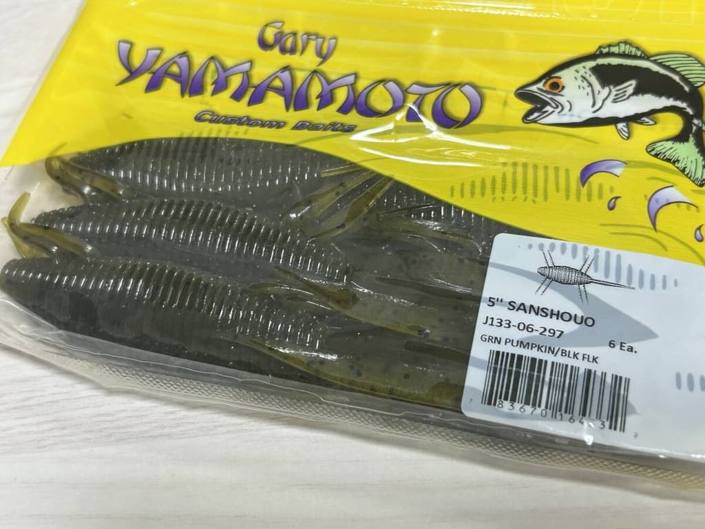 C New Gary YAMAMOTO Sanshouo 5 inch 6 pieces 3 color pack Sanshouo Gary - Image 3