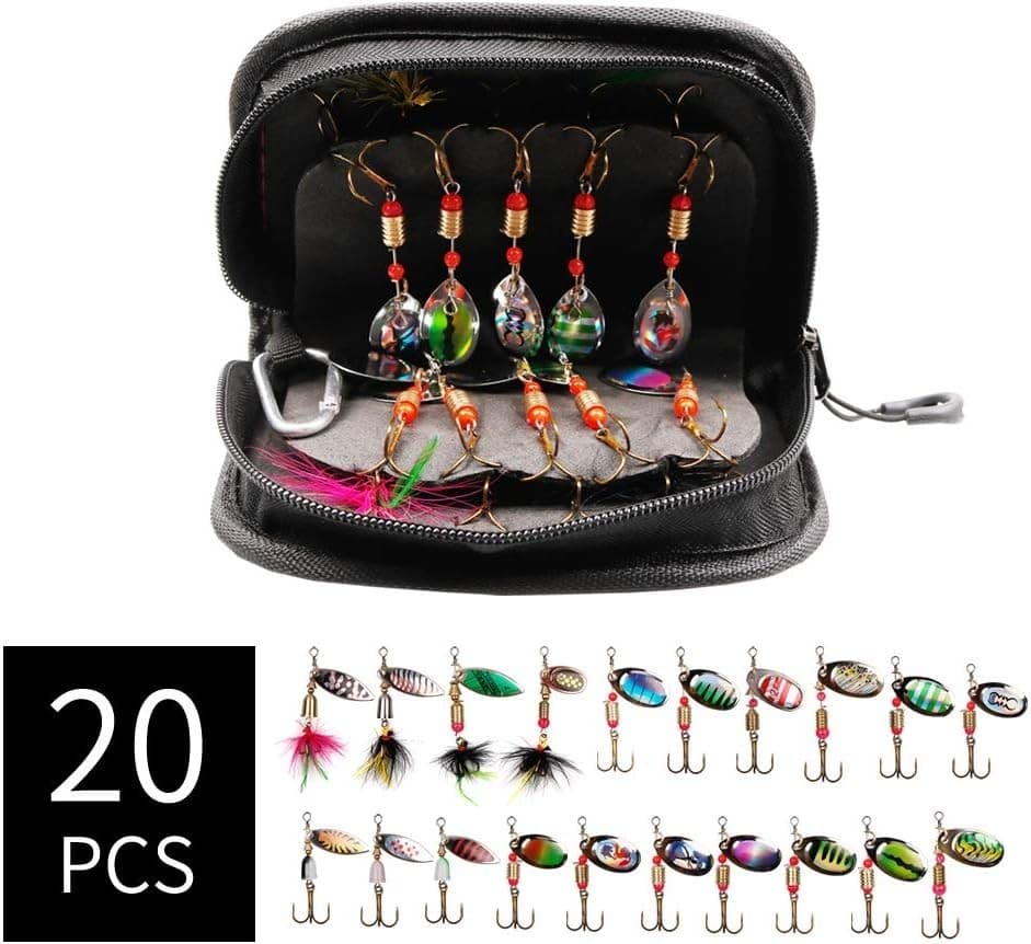 Ultimate 20-Pc Spinnerbait Kit with Visibility-Enhancing UV Reactive Features - Image 4