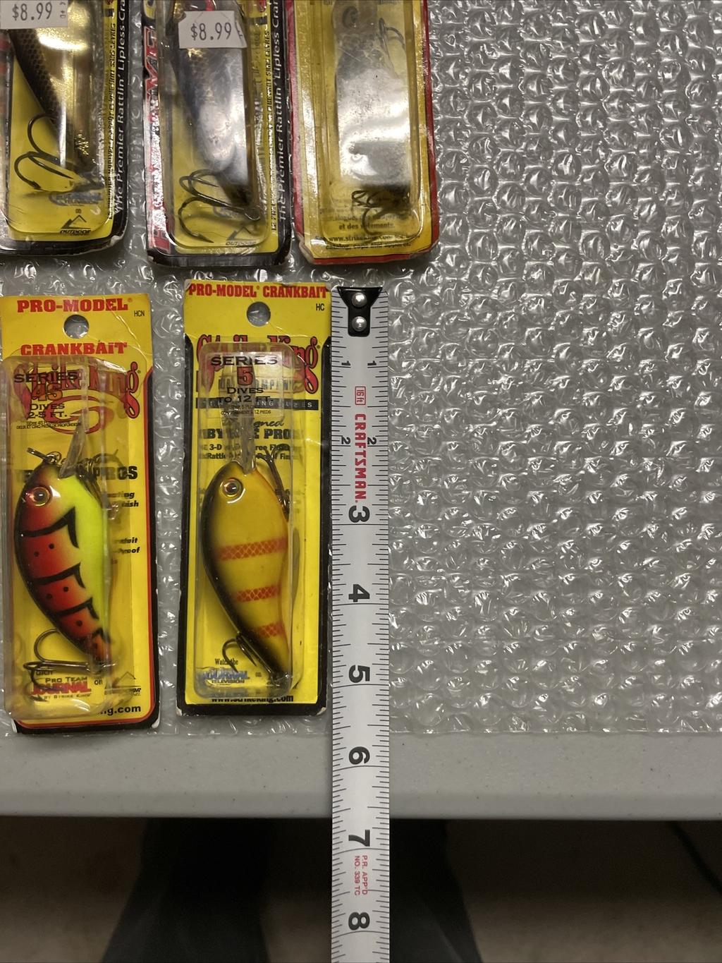 9 New Strike King Crankbaits Pro Model Series Lures Lot Series 3 5 Red Eye Shad - Image 8