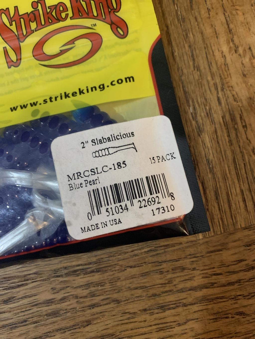 Mr Crappie By Strike King 2" Slabaliciois Blue Pearl-BRAND NEW-SHIPS N 24 HOURS - Image 2