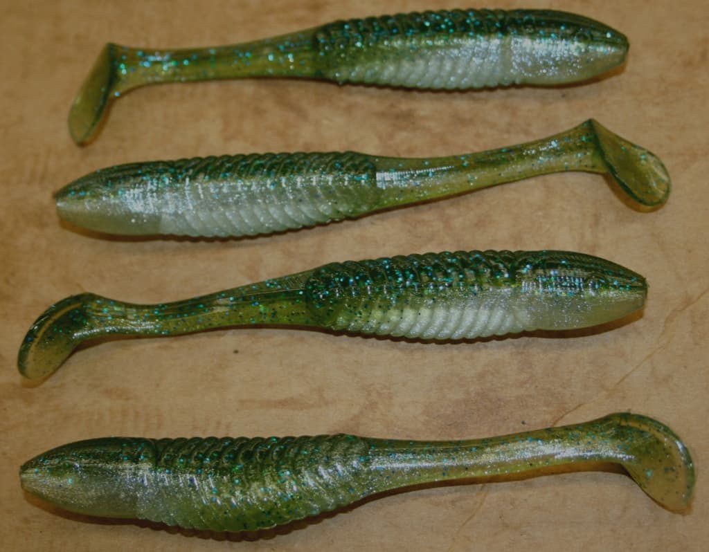 5" Swim Minnow Light Smallie Magic Paddle Tail Swimbait Trailer for A Rig 50 pk - Image 2