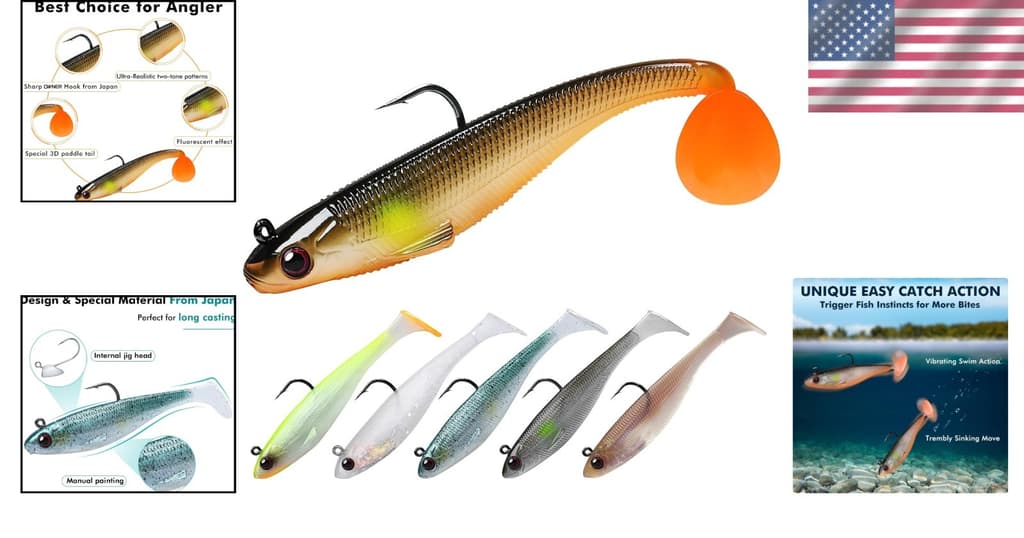 Ultra-Realistic 3.5'' Soft Swimbaits - Ideal for Crappie, Walleye & Pike Fishing - Image 2