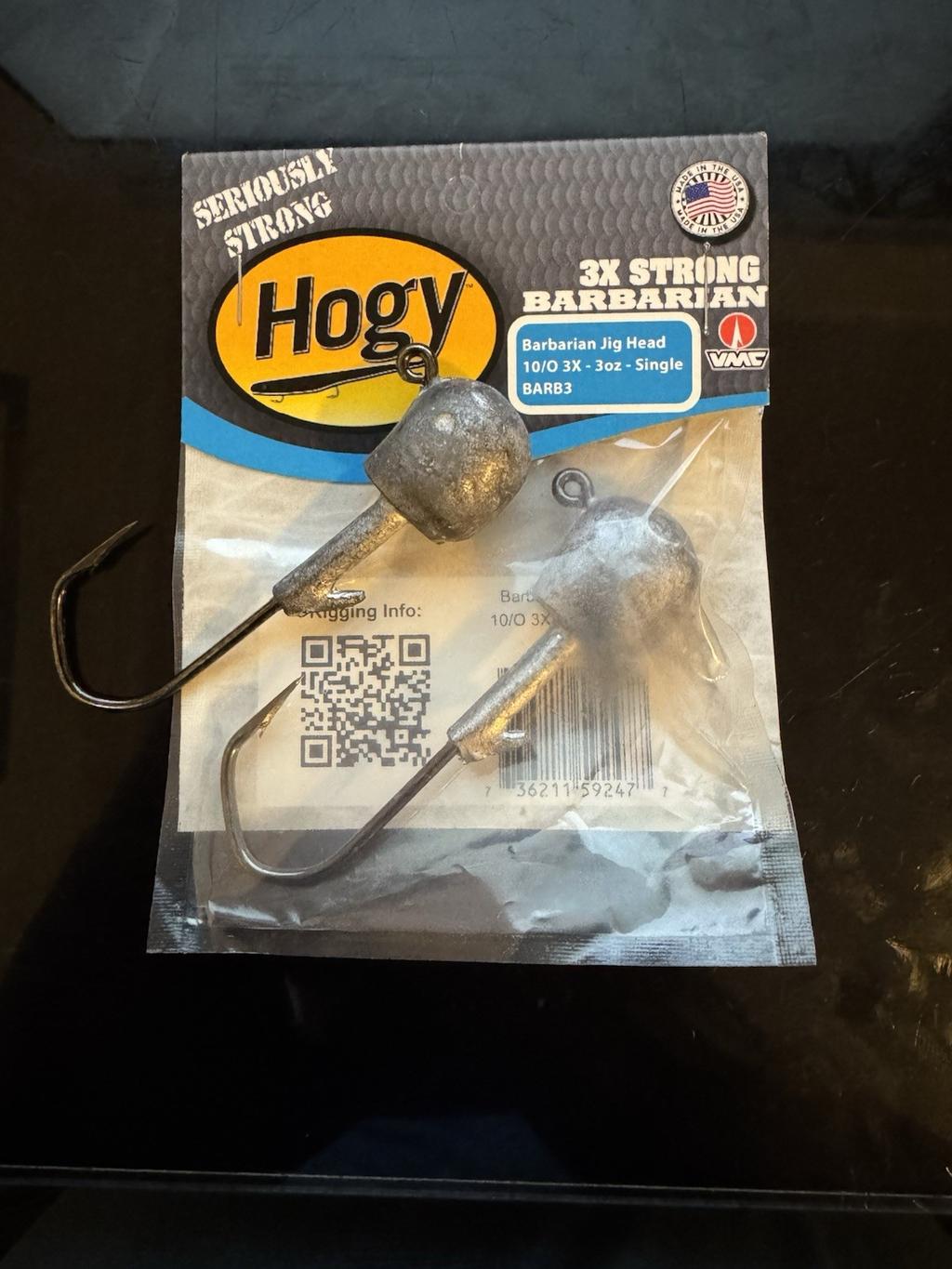 Hogy Classic Barbarian Jighead Swimbait 10/0 Hook 3 oz - 2 Pack - Image 1