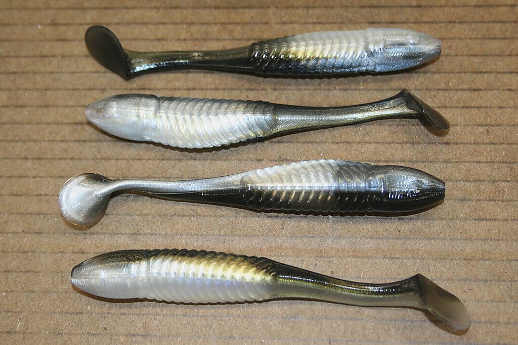 5" Swim Minnow Reel Shad Paddle Tail Swimbait Trailer for A Rig 50 pack Bulk Bag - Image 1