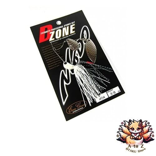 NEW Evergreen D-Zone Tandem Willow Leaf Spinnerbait 1/2oz Super White #04 - Image 1