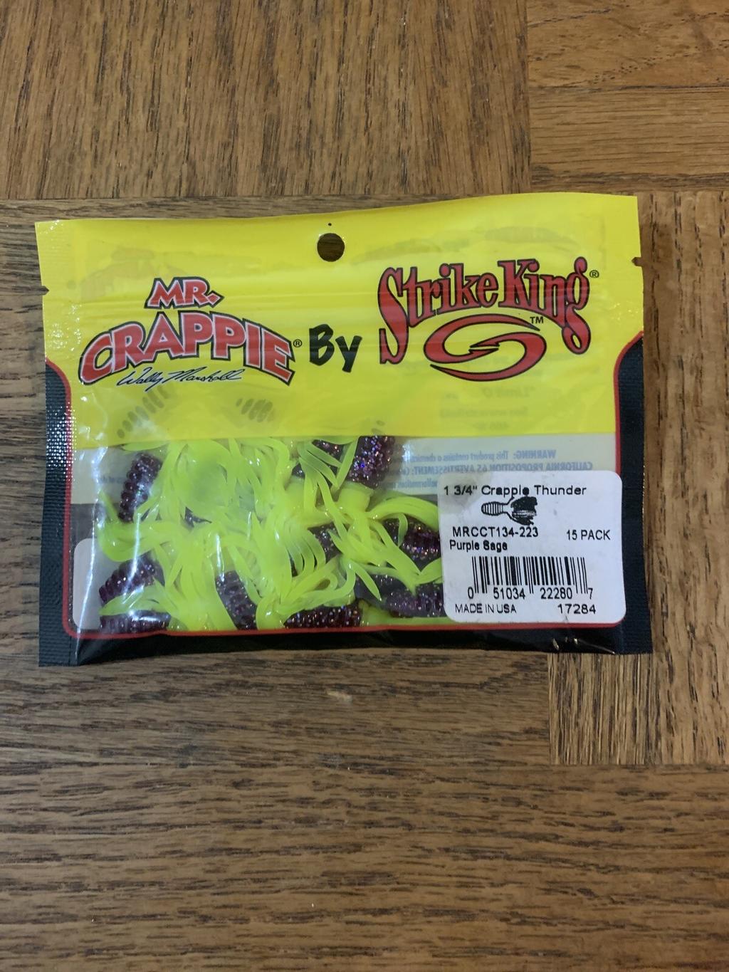 Mr Crappie By Strike King 2" Crappie Thunder Purple Sage-BRAND NEW-SHIPS N 24 HR - Image 1