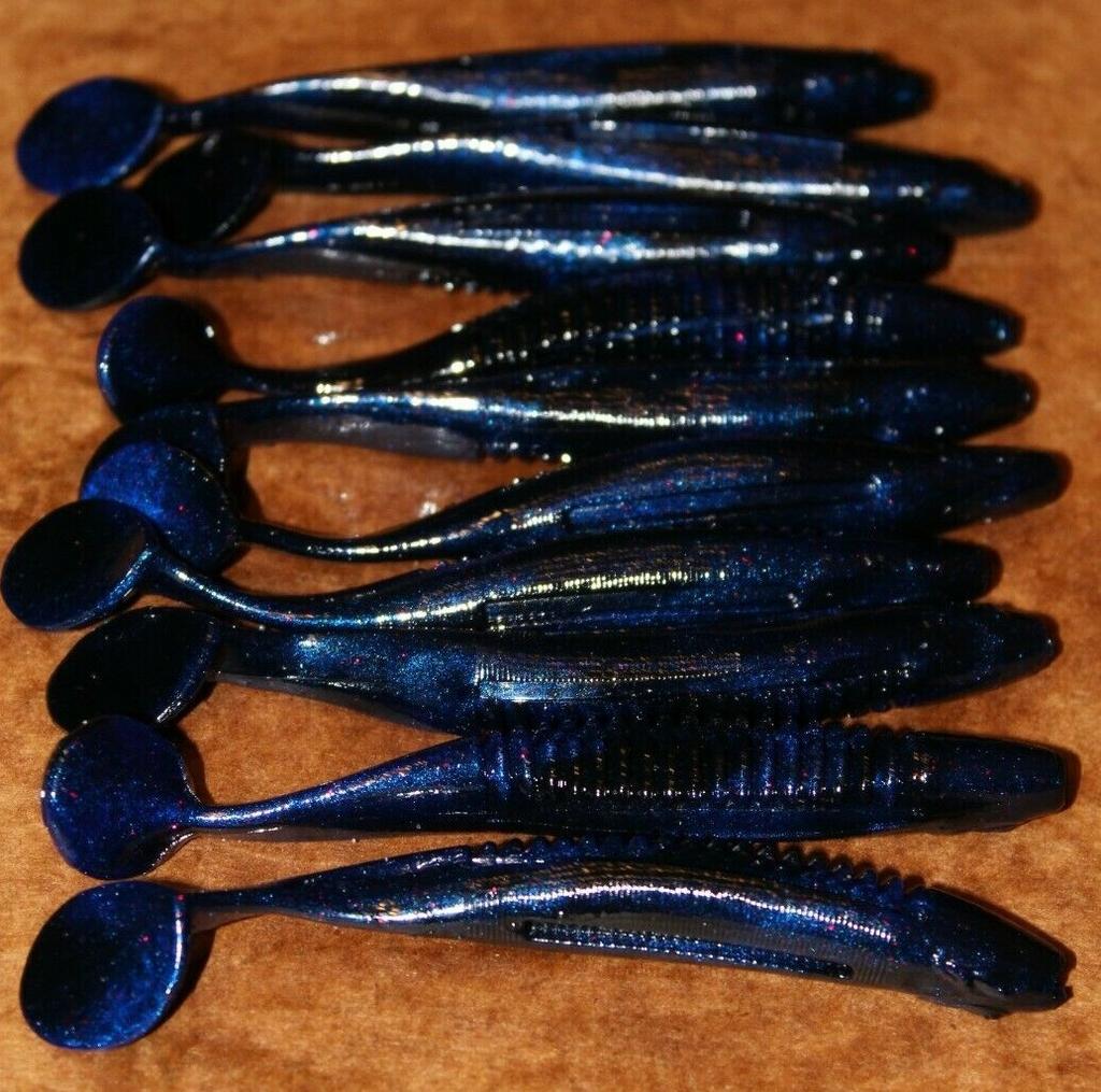 4.25" Cane Thumper Hematoma CTHMP4-14-25 Swimbait Trailer for A Rig 25 pack bag - Image 4
