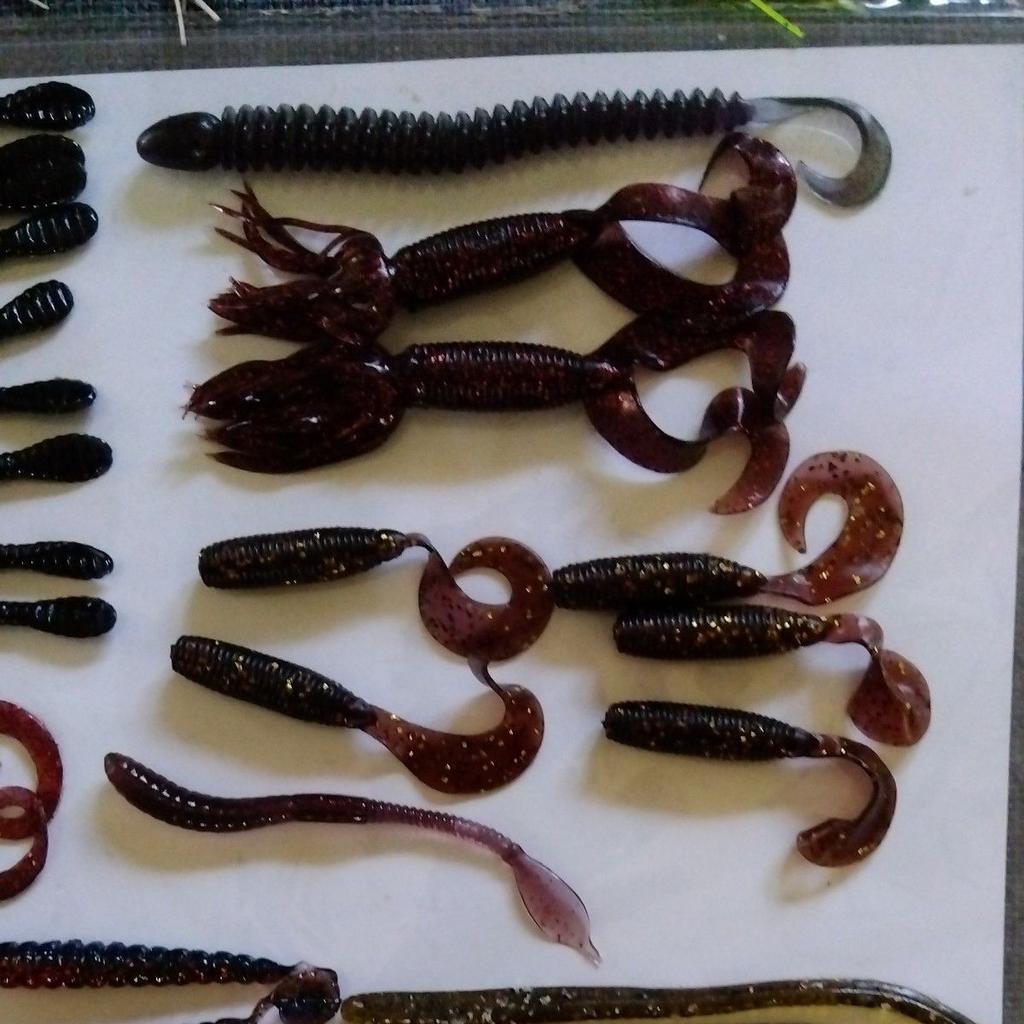 Spinnerbait, worm, glitter, squid soft lure, anchor, hook, set, season is - Image 3