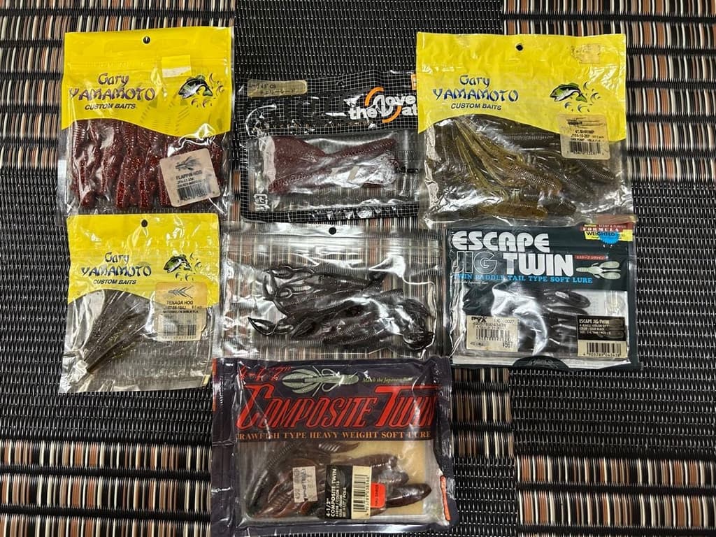 Craw-type, Gary Yamamoto Medium Craw, Medium Craw, Tenaga Hog, Flappin' Hog, - Image 1