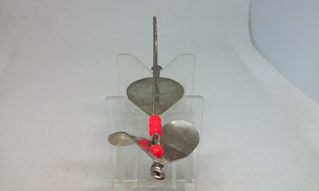 Vtg BUZZ Buzzspoon/Buzzbait Hammered nickel 1/2 Topwater Surface Buzz Bait Lure - Image 4