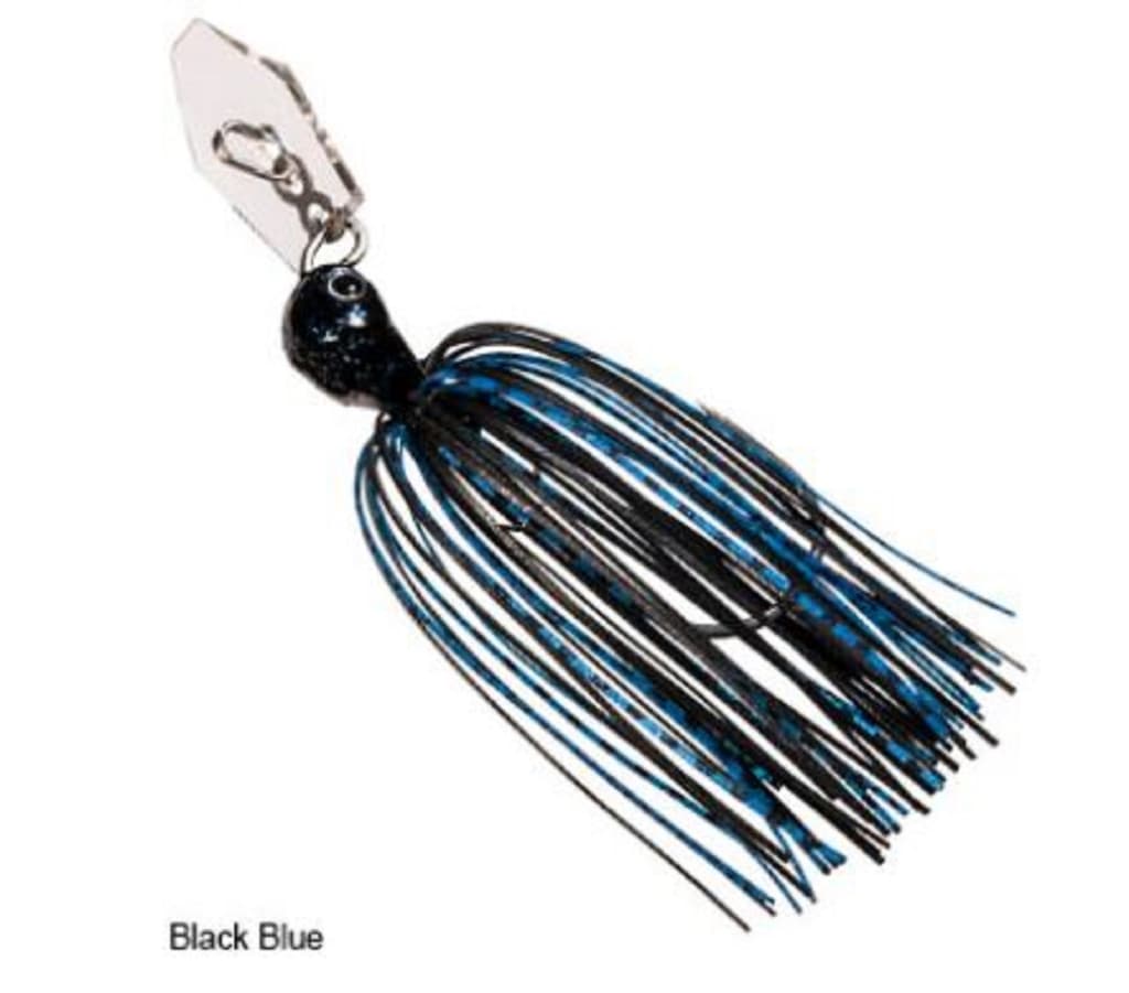 Zman Chatterbait Jackhammer Stealthblade 3/8 Oz Black Blue (4462) - Image 2