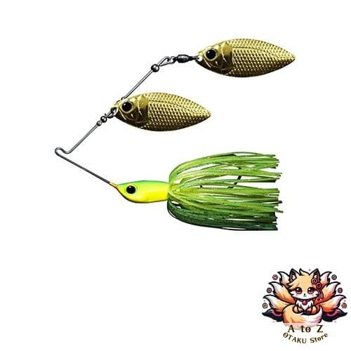 NEW Deps Spinnerbait B Custom Double Wheelow 5/8oz Lime Chart #04 - Image 1