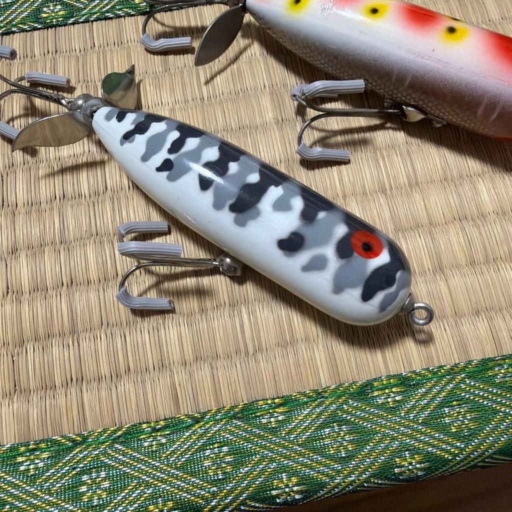 Old Heddon Magnum Torpedo Gray Wakame Small Set of 2 - Image 5