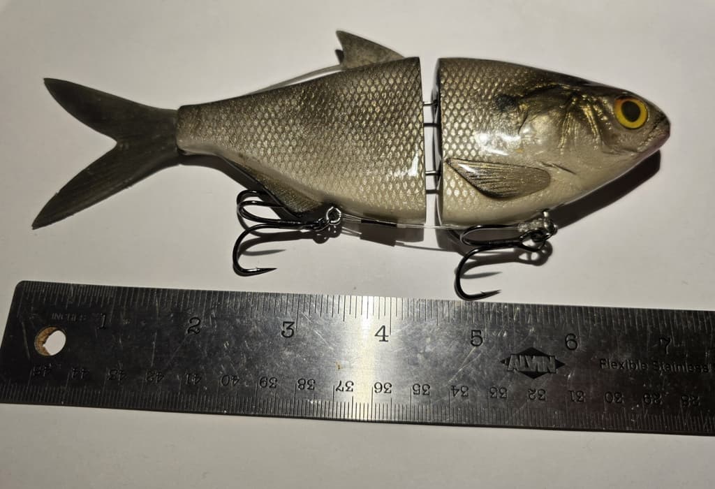 Hallman Swimbait Glidebait 6 Inch Glide Fishing Lure Hard Find Pizz Hinkle UFO - Image 1