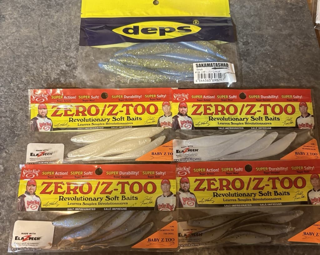 Deps sakamata shad Strike King Baby Z Too Lot New - Image 1
