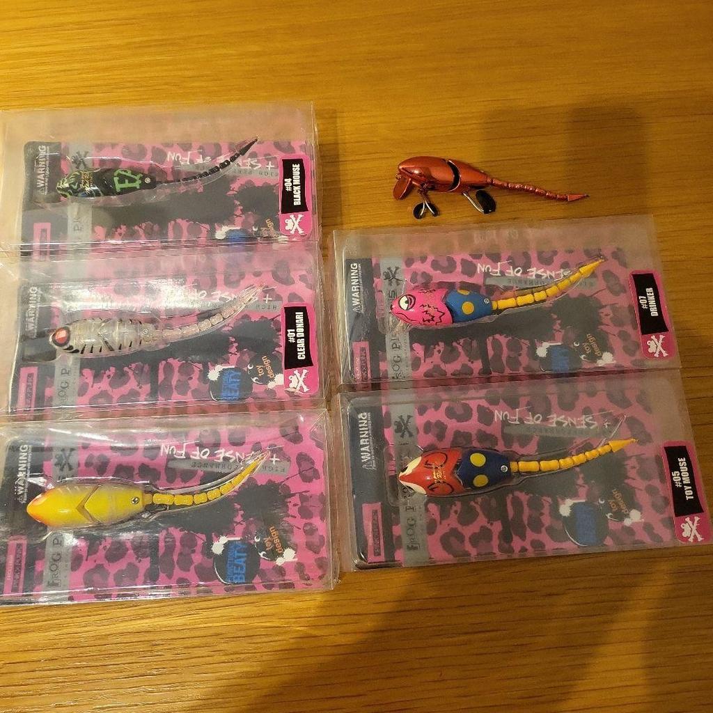 Set of 6 frog lures - Image 1