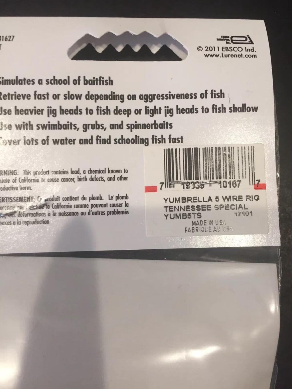 YUM YUMbrella 7” 5-Wire Umbrella Rig - Alabama Rig for Bass Fishing - Image 2