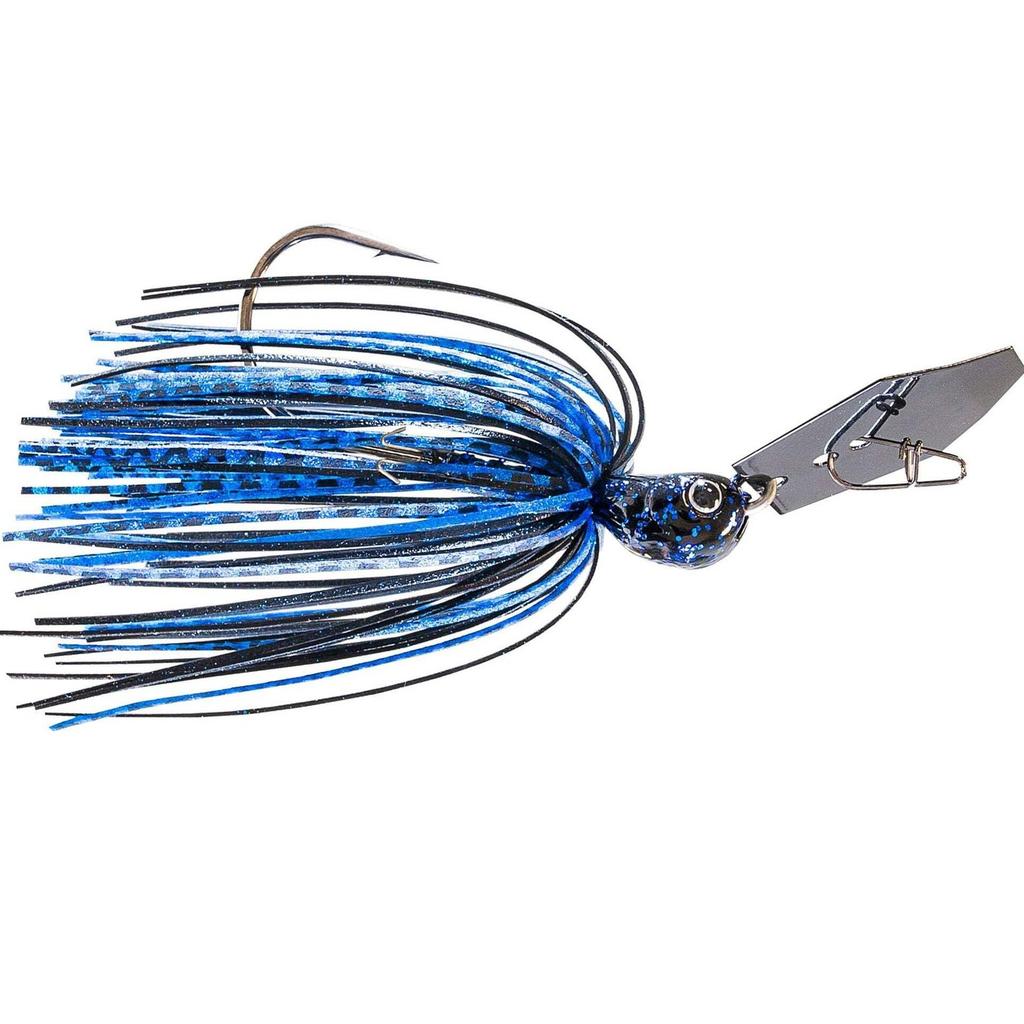 CBJH12-06 Chatterbait Jack Hammer 1/2 oz Black/Blue, Multi, One Size - Image 1