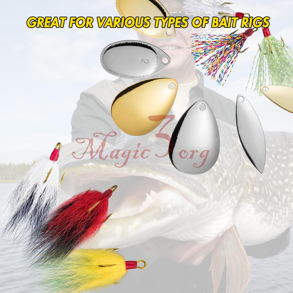 168PCS Fishing Accessories Spinner Blade Bait Making Kit DIY Rooster Tail Trout  - Image 3