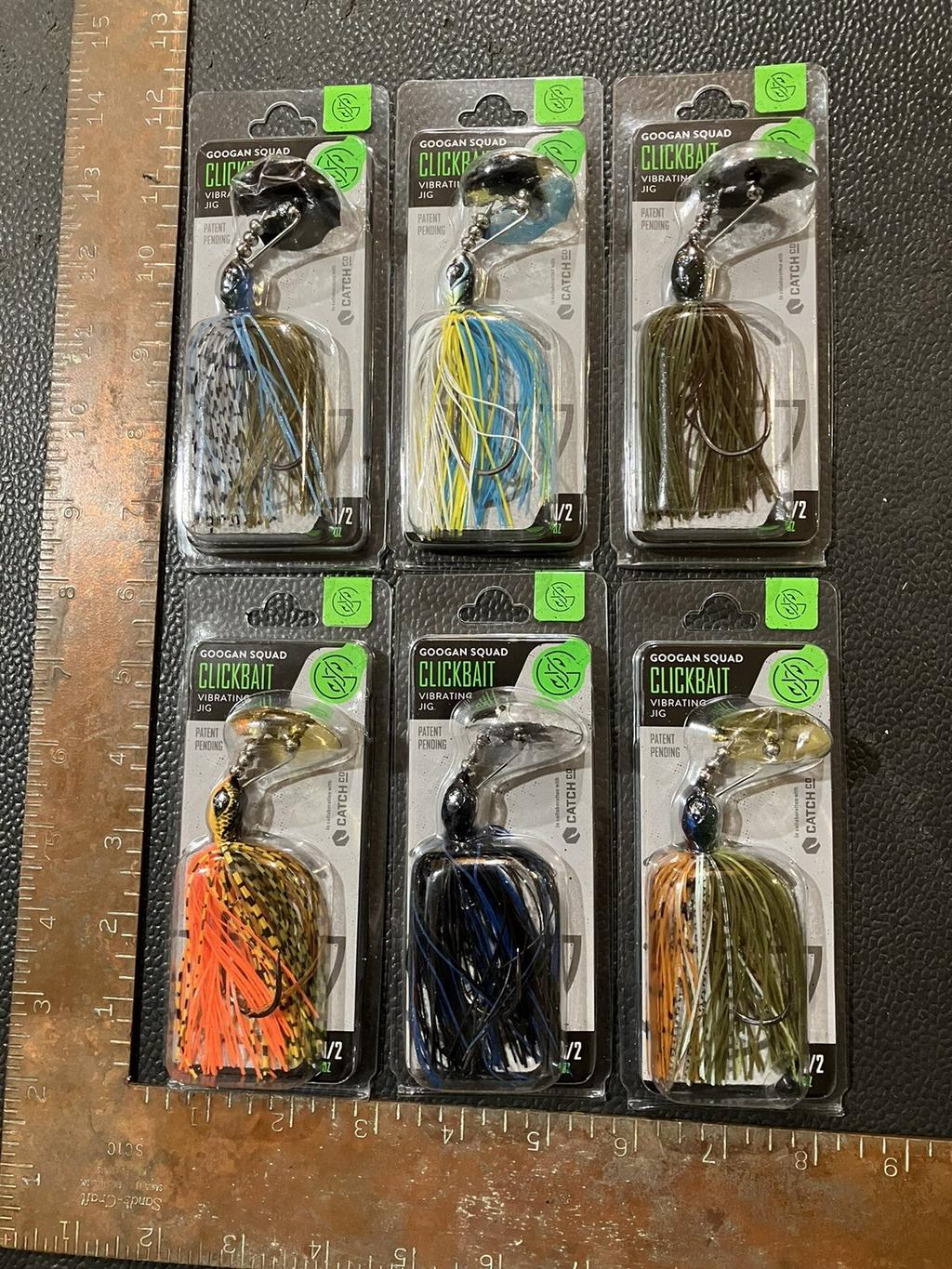 HUGE Lot of 6 GOOGAN 1/2oz Clickbait Dart Tackle Box Skelly Swim Strike King #G$ - Image 2