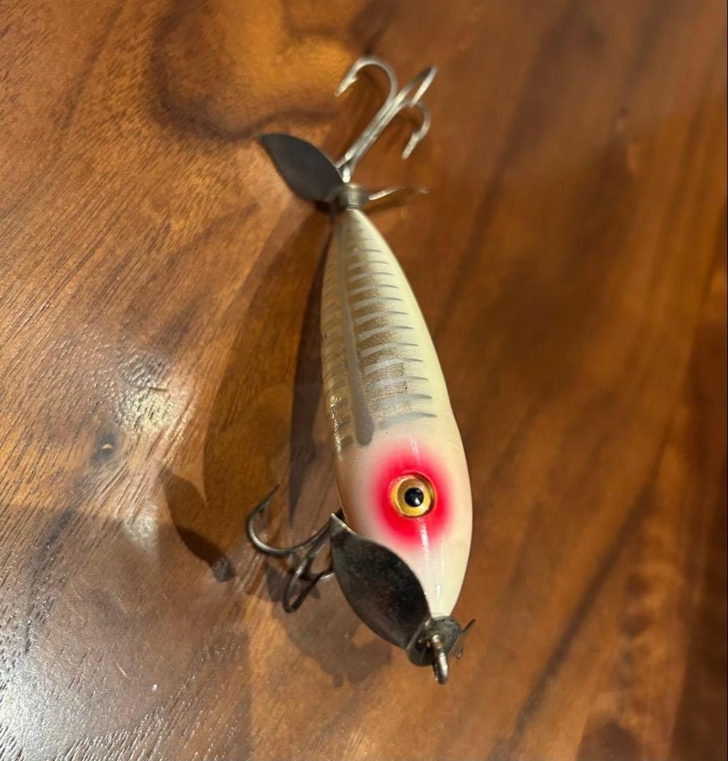 HEDDON Wounded Spook XRW Vintage Lure Topwater Frog Pattern - Image 5