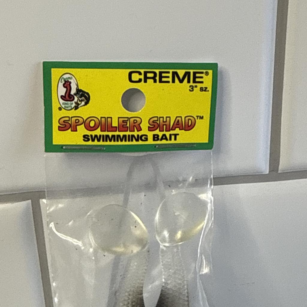 Creme Spoiler Shad 3" Swimbait 2pk - Sealed New - Image 2