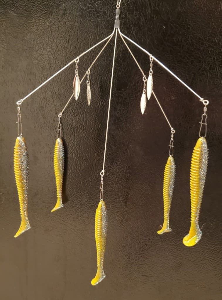 Big Salty Umbrella Rig, OVERSIZED PREMIUM HARDWARE! Alabama Rig - Image 1