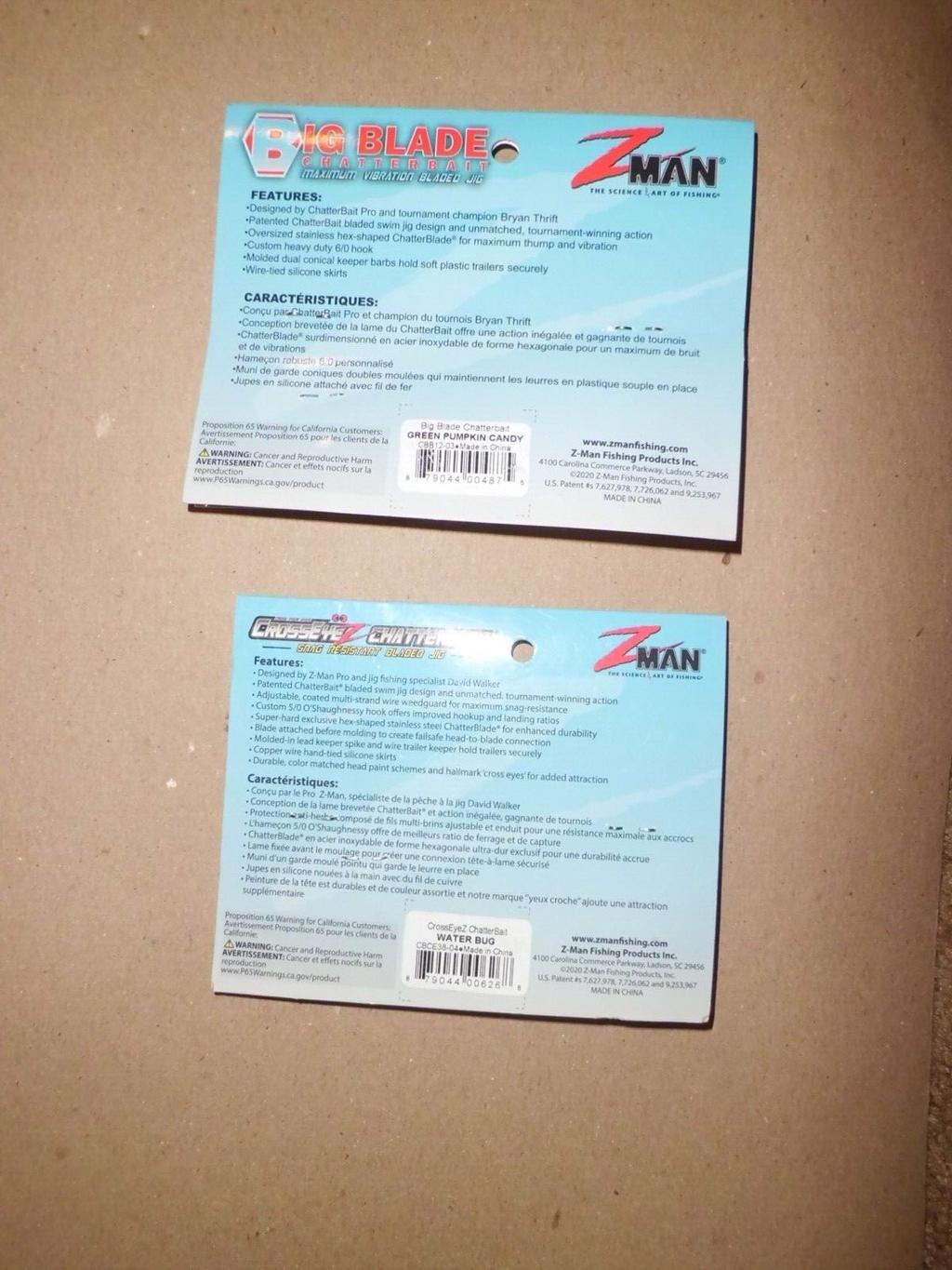 2- Z-MAN Big Blade-1/2 oz & CrossEyeZ- 3/8 oz Chatterbait Jigs - Image 2