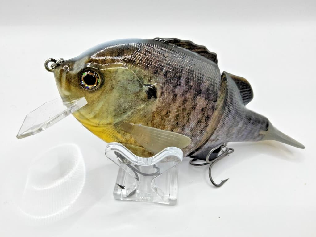 Deps Bull Doze Jr Flat tail from Japan Glide Jointed Bluegill swimbait NIP new 9 - Image 1