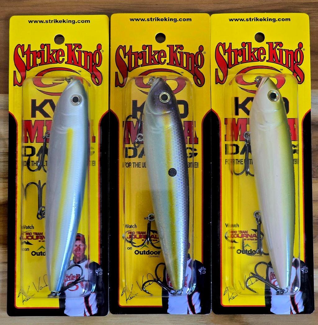 3-Strike King KVD Mega Dawg Topwater 6" 2 oz "Walk The Dog" Streamlined Profile - Image 1