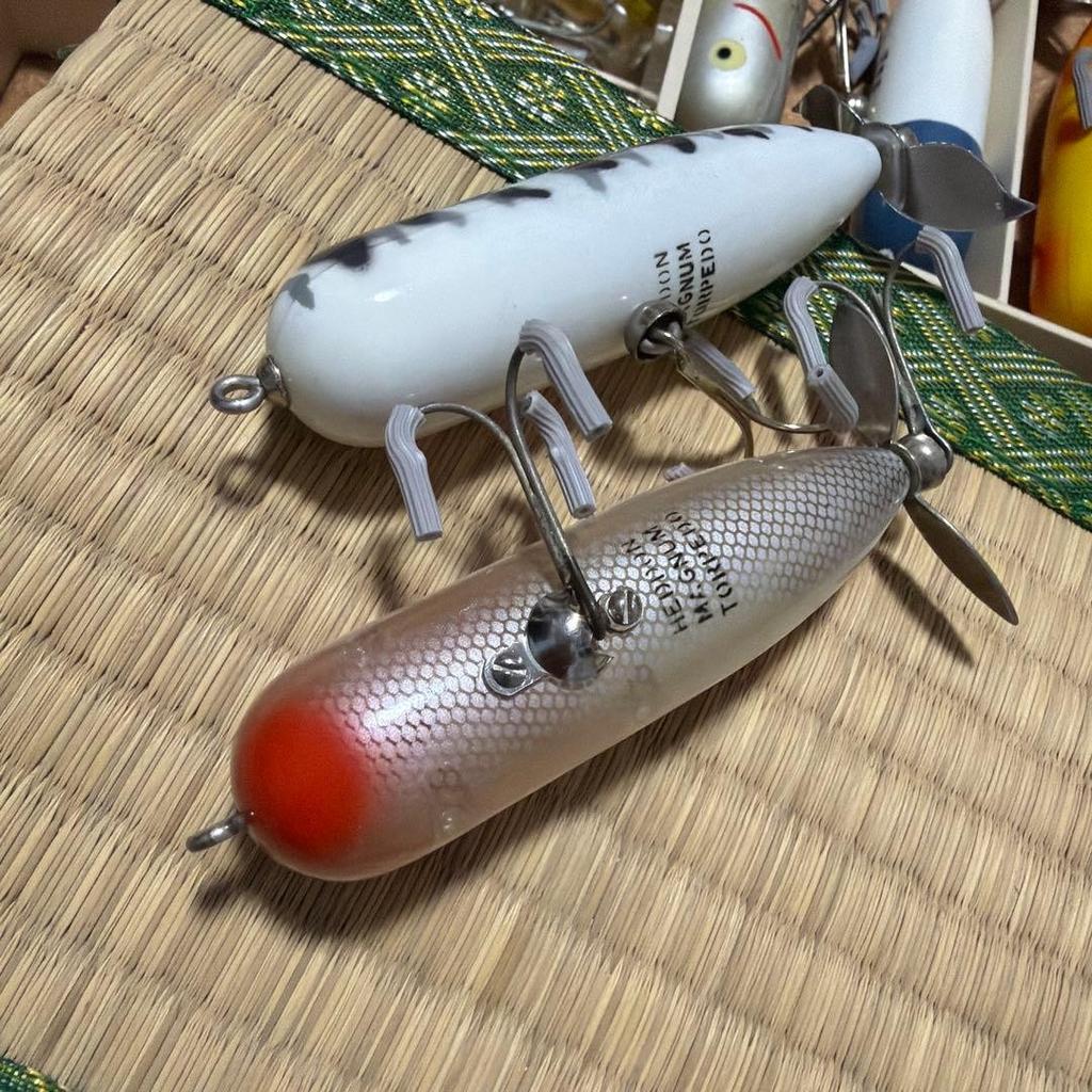 Old Heddon Magnum Torpedo Gray Wakame Small Set of 2 - Image 10