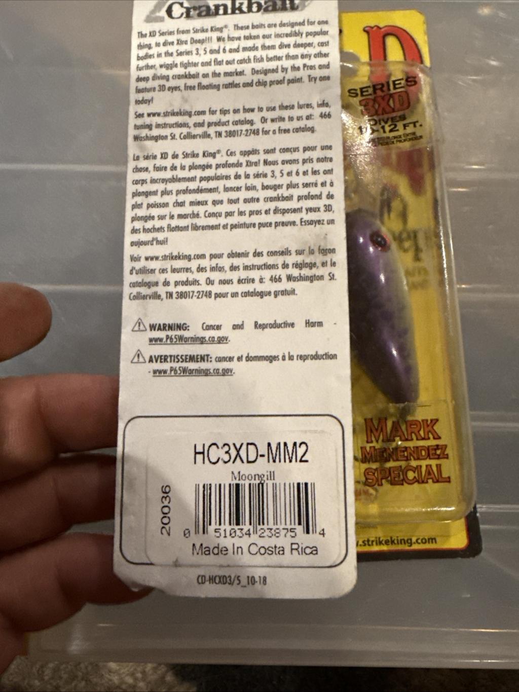 Strike King 3XD Series Moongill Mark Menendez Special XD NIP      Lot Of 2 - Image 9