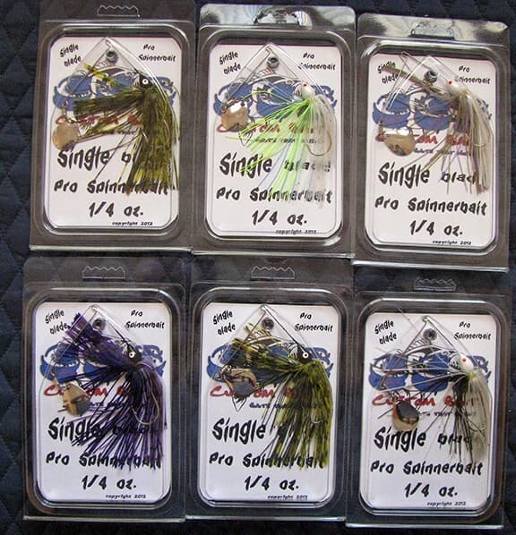 6 Custom Spinnerbaits, 1 Cavitron Buzzbait, 1 Mega Strike visor. - Image 2