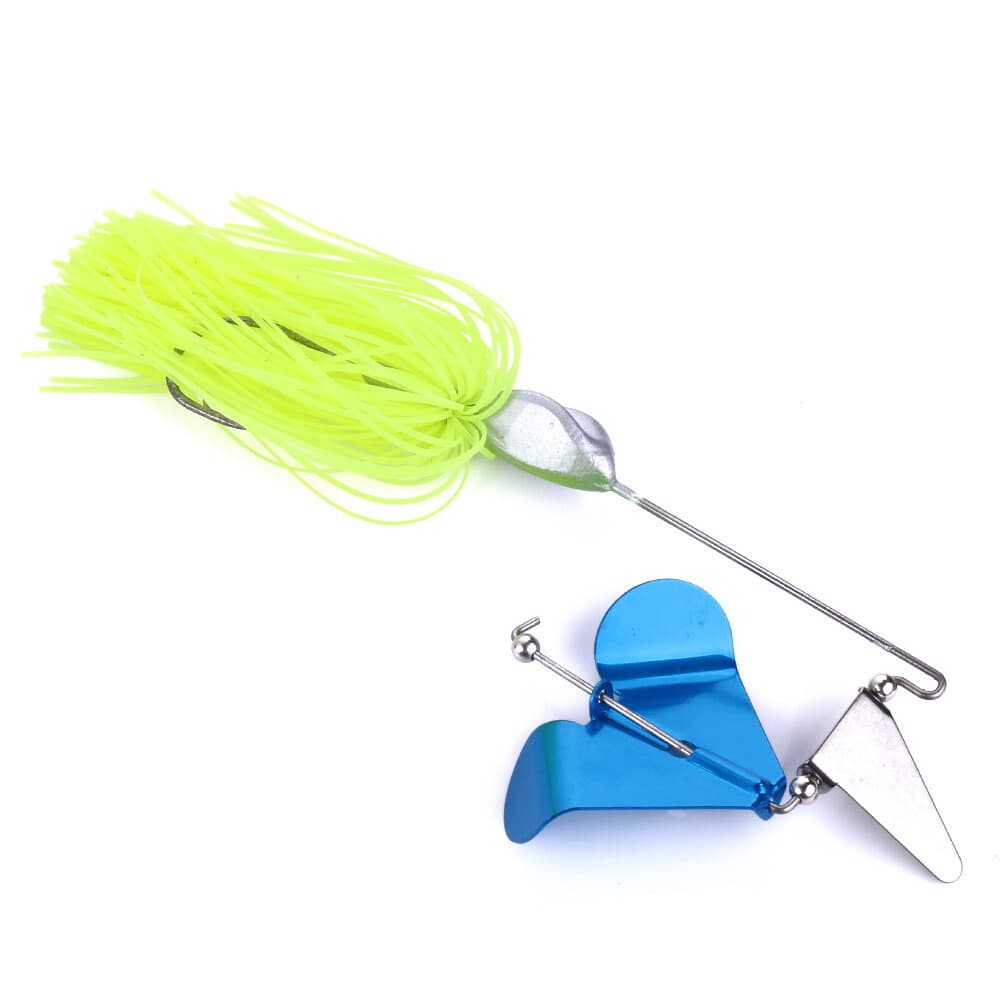 4pcs 11.5cm/22g Spinnerbait Blade Bait Rubber Skirt Buzzbait Fishing Lure Tackle - Image 10