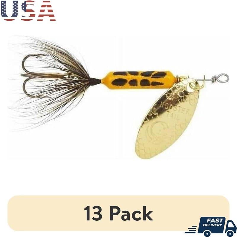 13 Pack Fishing Lure Inline Spinnerbait Pulsating Tail Unique Spinning Action US - Image 1