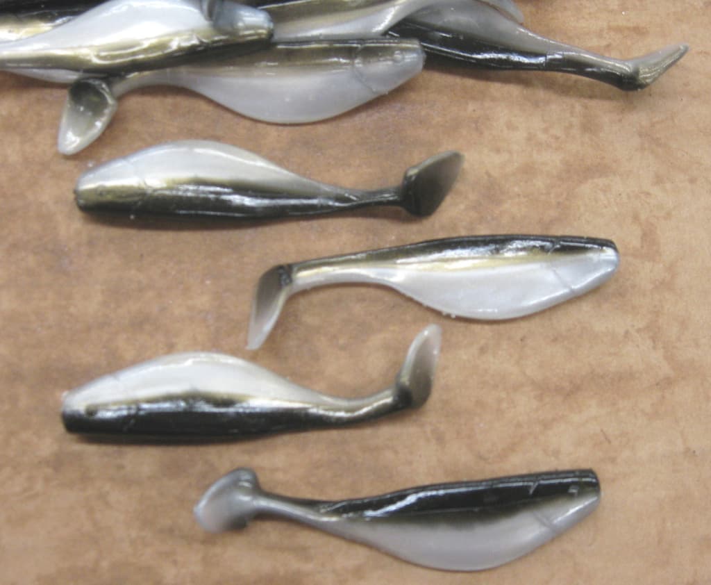 3" Shad Paddle Tail Swimbait great for Umbrella Rig 50 count bag Reel Shad - Image 3