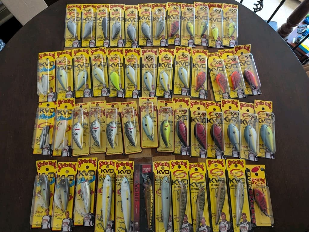 Lot 51x Strike King KVD 1.0/1.5/2.5/Pro Model 5/Splash/DAWG/Elite/Jerkbait NEW - Image 1