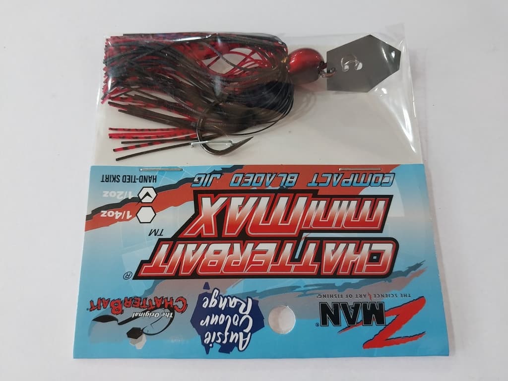 ZMan Chatterbait Mini Max 1/2oz Red Nightmare Fishing Lure - Image 6