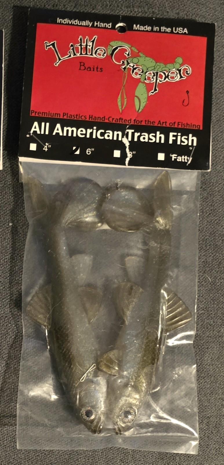 Little Creeper 6" All American Trash Fish Swimbait LC Hitch 2pk - Image 1