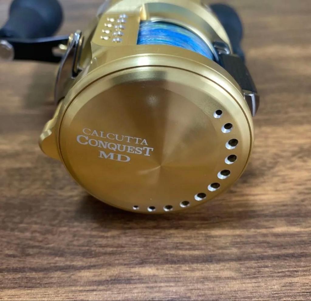 Shimano Calcutta Conquest MD 300g Baitcasting Reel Used with Handle, PE3 200m - Image 5