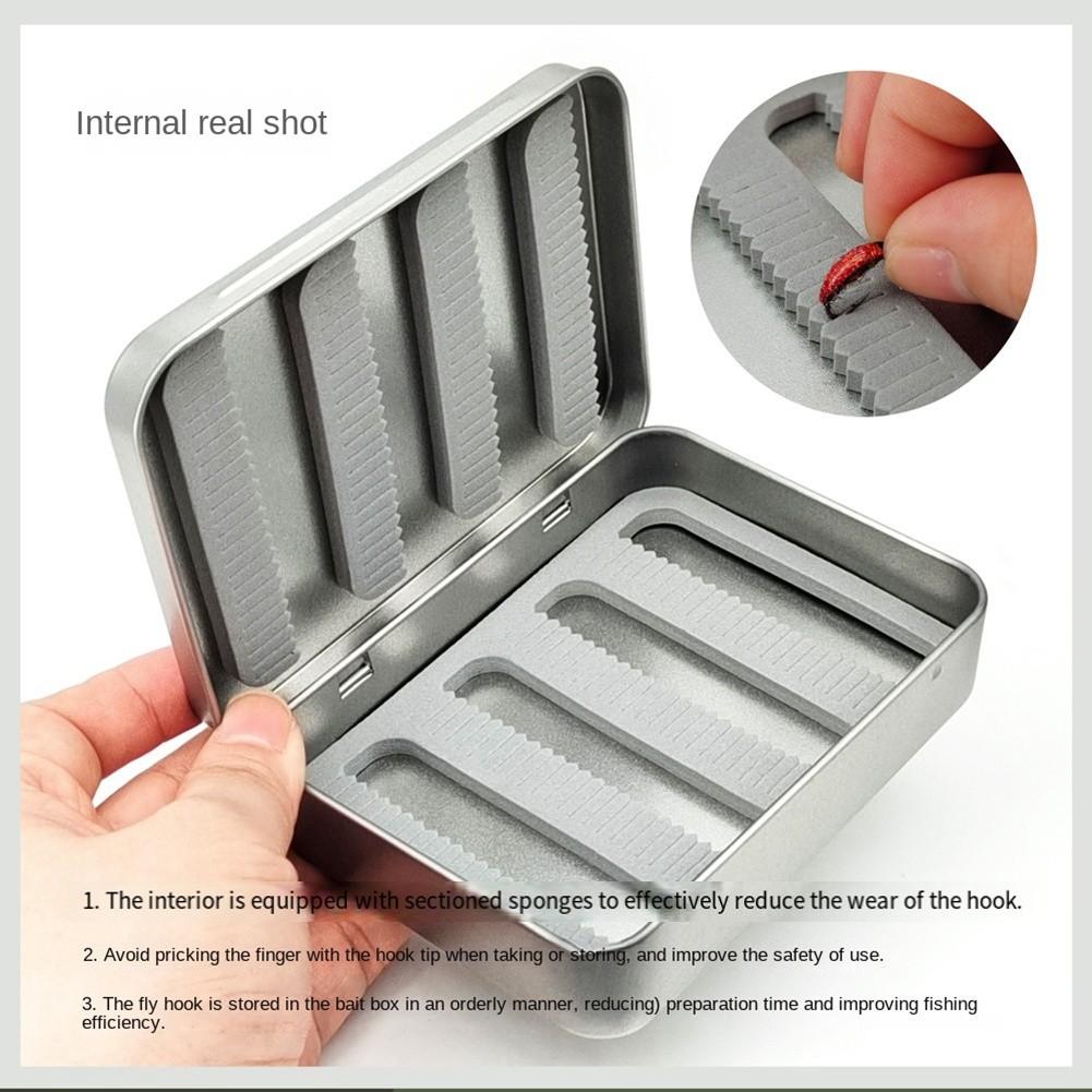Grayling Trout Pattern Fly Metal Bait Box Fly Fishing  Accessories Fly Bait7095 - Image 8