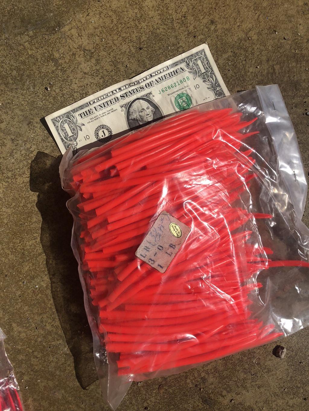 Bulk Pack Surge Tube Lt Red 3/0 Cut Trolling Saltwater Lures Striper Eel Rig - Image 3