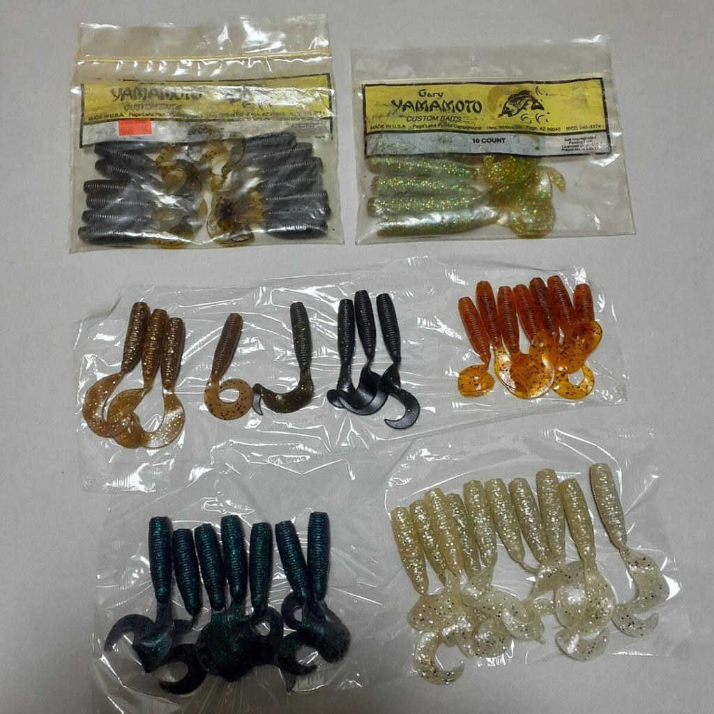 Gary Yamamoto Worm Set Single Tail Grub - Image 1