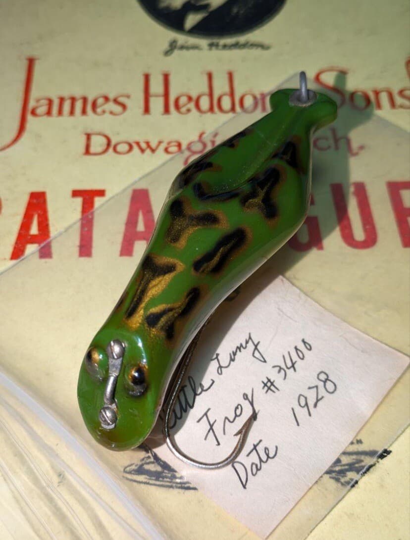 Heddon Little Luny Frog 3400 1928's Old Lure Ship From Japan - Image 1