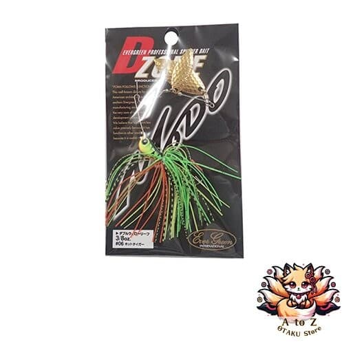 NEW Evergreen Spinnerbait D-Zone Double Willow Leaf 3/8oz Hot Tiger #06 - Image 1