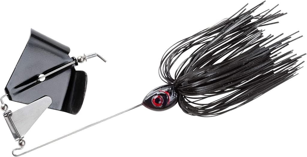Buzz Buzzbait Bass Fishing Lure - 3/8 Oz Black Stainless Steel Precision - Image 2